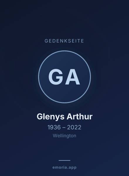 Gedenkportrait von Glenys Arthur