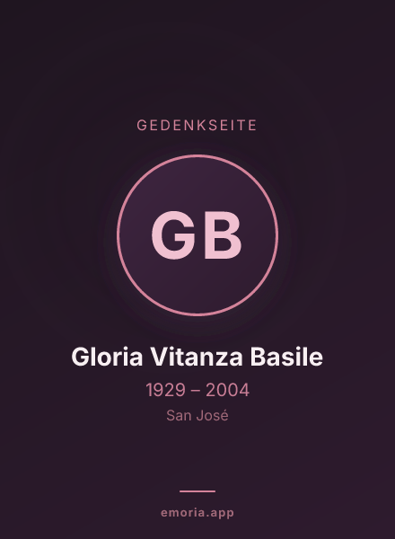 Gedenkportrait von Gloria Vitanza Basile