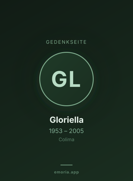 Gedenkportrait von Gloriella