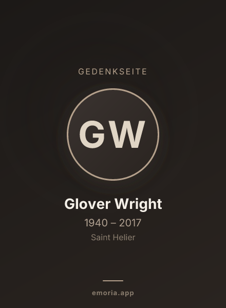 Gedenkportrait von Glover Wright
