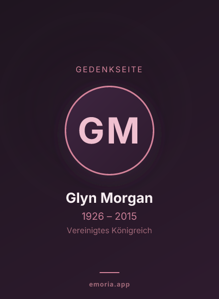 Gedenkportrait von Glyn Morgan