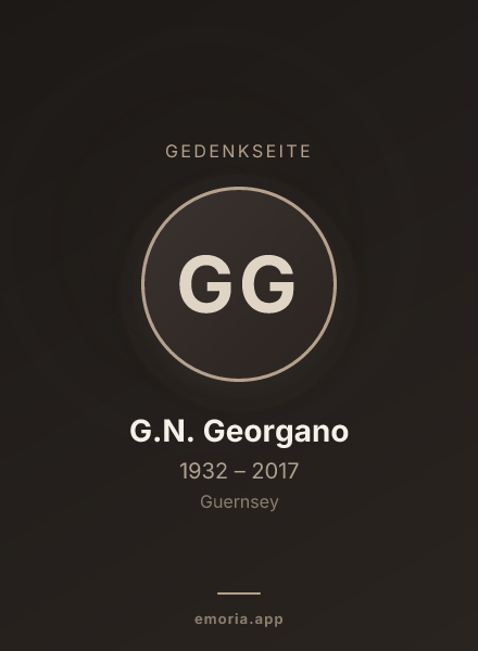 Gedenkportrait von G.N. Georgano