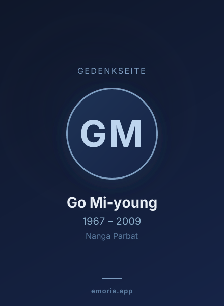 Gedenkportrait von Go Mi-young