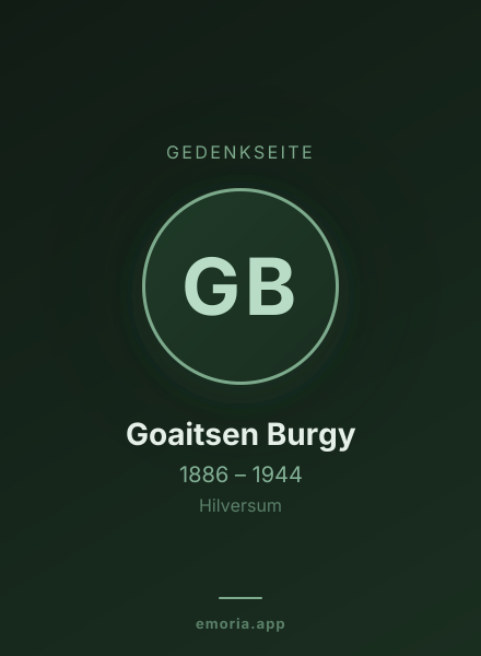 Gedenkportrait von Goaitsen Burgy