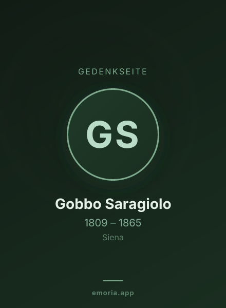 Gedenkportrait von Gobbo Saragiolo