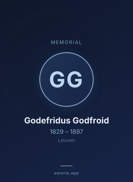 Memorial portrait of Godefridus Godfroid