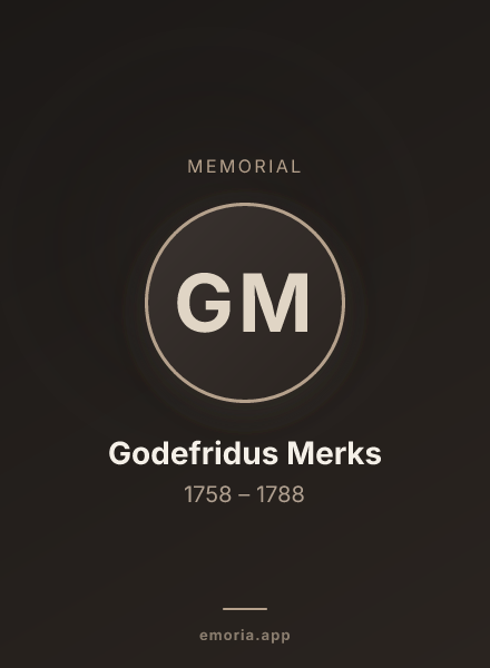 Memorial portrait of Godefridus Merks