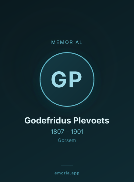 Memorial portrait of Godefridus Plevoets