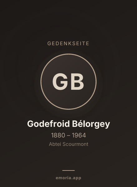 Gedenkportrait von Godefroid Bélorgey