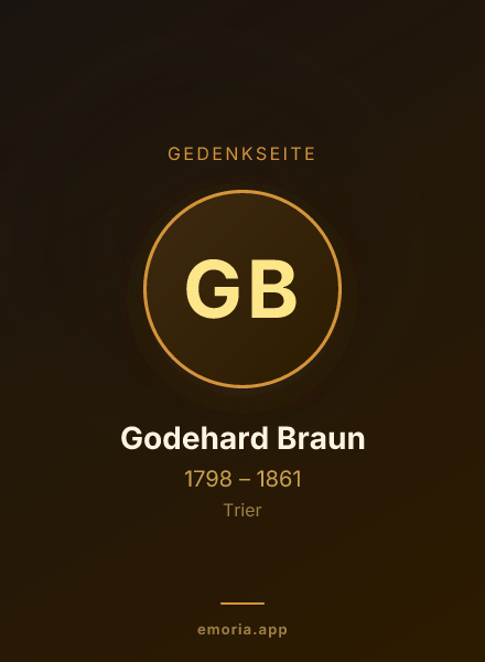 Gedenkportrait von Godehard Braun