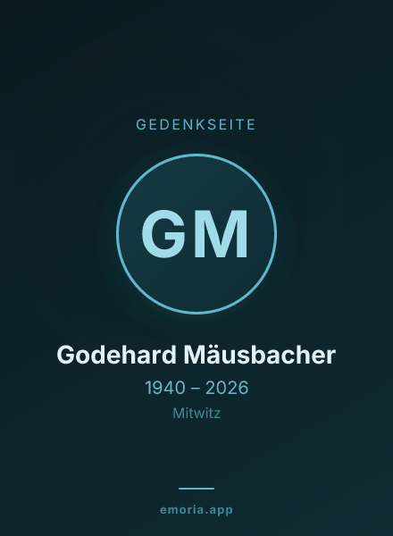 Gedenkportrait von Godehard Mäusbacher