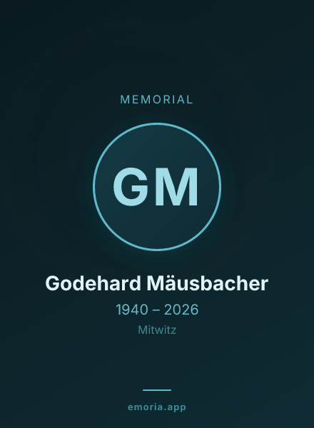 Memorial portrait of Godehard Mäusbacher