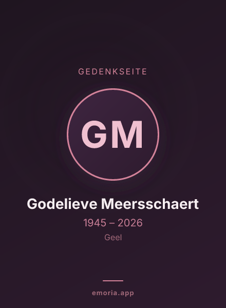 Gedenkportrait von Godelieve Meersschaert