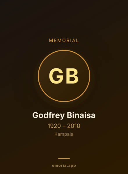 Memorial portrait of Godfrey Binaisa