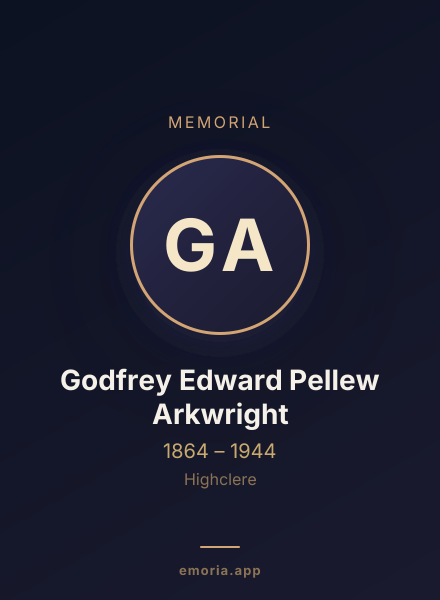 Memorial portrait of Godfrey Edward Pellew Arkwright