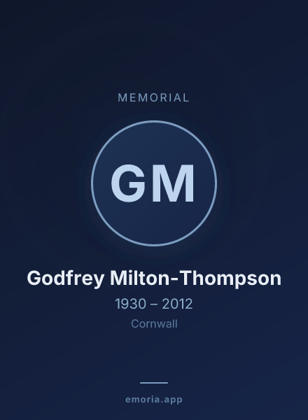 Memorial portrait of Godfrey Milton-Thompson