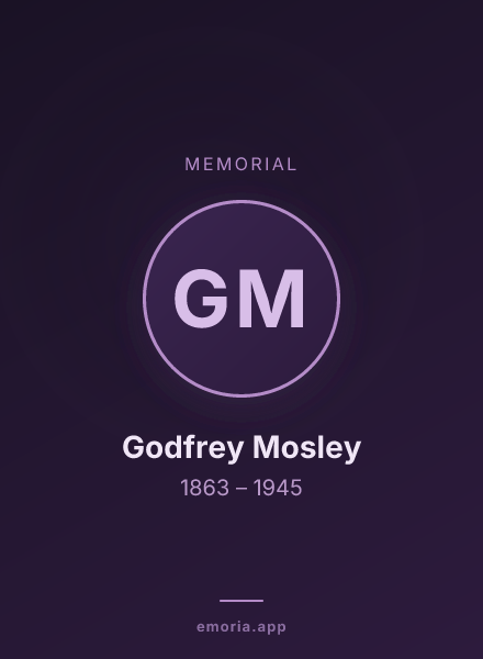Memorial portrait of Godfrey Mosley