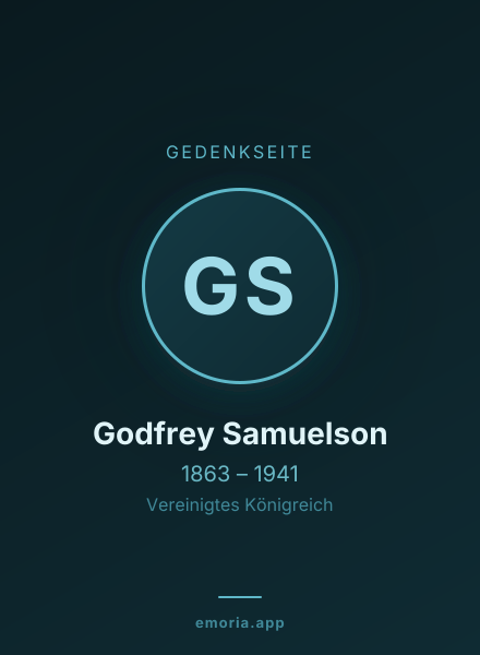 Gedenkportrait von Godfrey Samuelson