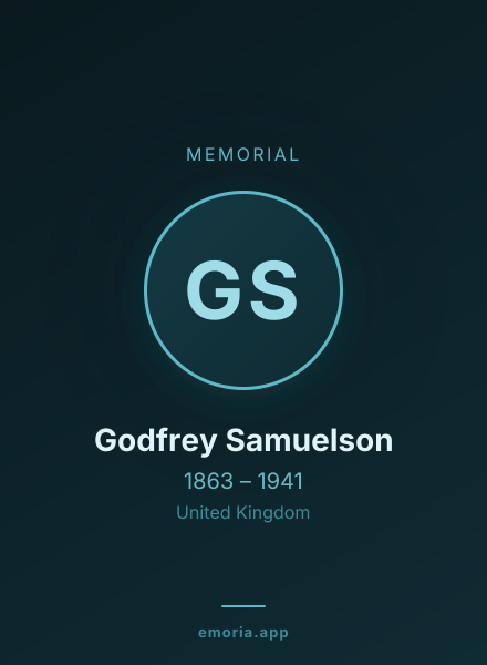 Memorial portrait of Godfrey Samuelson