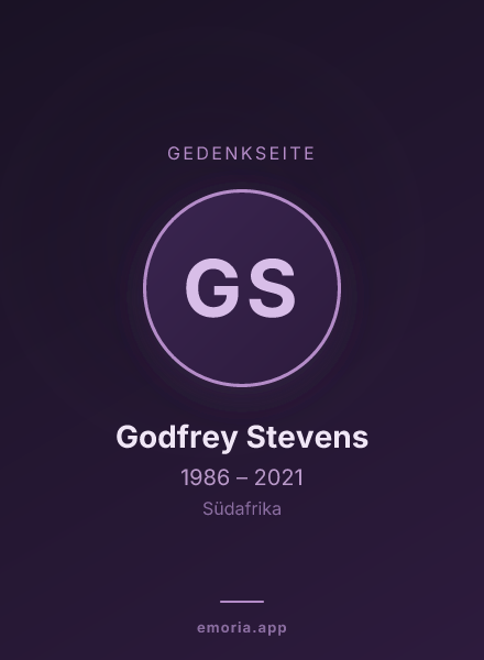 Gedenkportrait von Godfrey Stevens