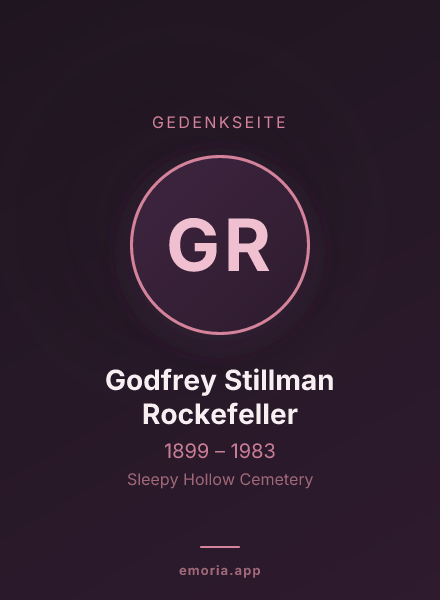 Gedenkportrait von Godfrey Stillman Rockefeller