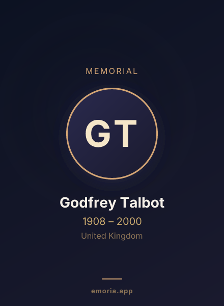 Memorial portrait of Godfrey Talbot