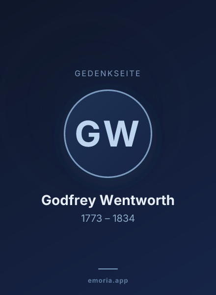 Gedenkportrait von Godfrey Wentworth