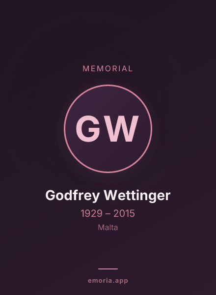 Memorial portrait of Godfrey Wettinger