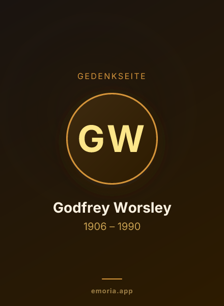 Gedenkportrait von Godfrey Worsley