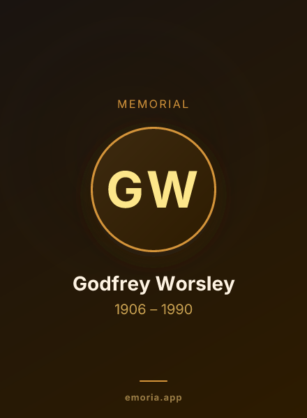 Memorial portrait of Godfrey Worsley
