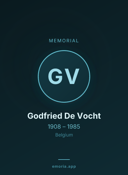 Memorial portrait of Godfried De Vocht