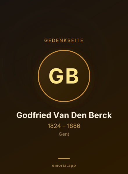 Gedenkportrait von Godfried Van Den Berck