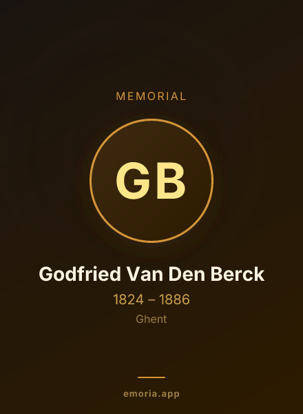 Memorial portrait of Godfried Van Den Berck