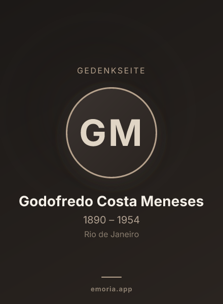 Gedenkportrait von Godofredo Costa Meneses