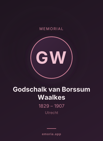Memorial portrait of Godschalk van Borssum Waalkes
