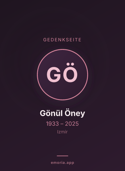 Gedenkportrait von Gönül Öney