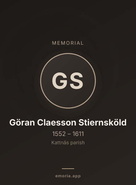 Memorial portrait of Göran Claesson Stiernsköld