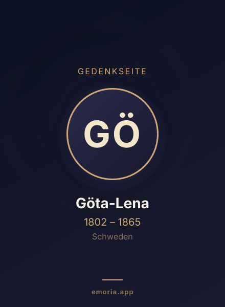 Gedenkportrait von Göta-Lena