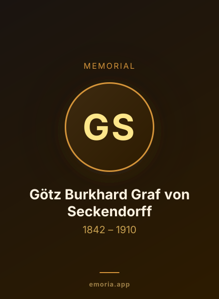 Memorial portrait of Götz Burkhard Graf von Seckendorff