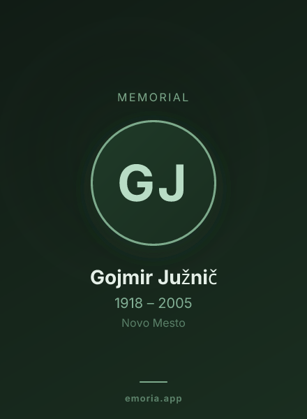 Memorial portrait of Gojmir Južnič
