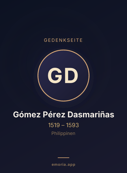Gedenkportrait von Gómez Pérez Dasmariñas