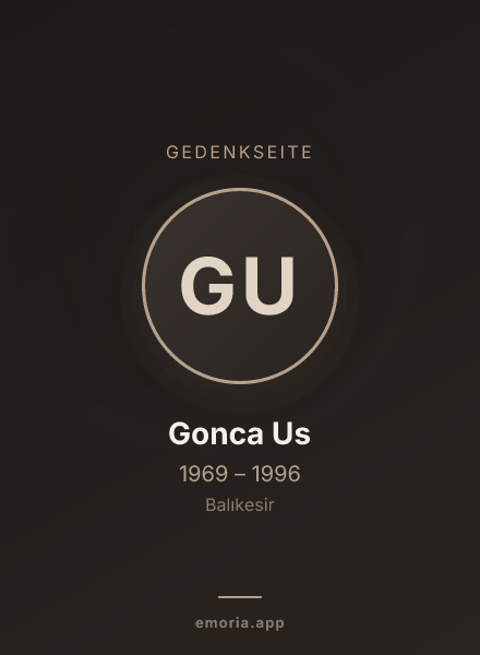 Gedenkportrait von Gonca Us