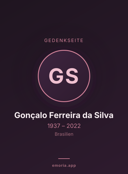 Gedenkportrait von Gonçalo Ferreira da Silva