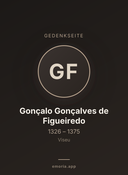 Gedenkportrait von Gonçalo Gonçalves de Figueiredo
