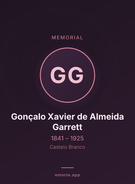 Memorial portrait of Gonçalo Xavier de Almeida Garrett