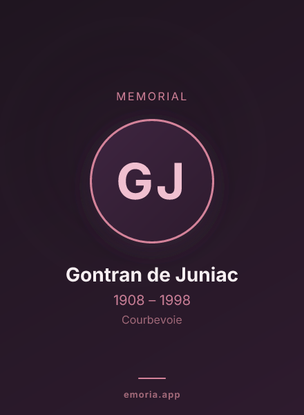 Memorial portrait of Gontran de Juniac