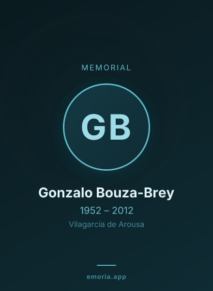 Memorial portrait of Gonzalo Bouza-Brey