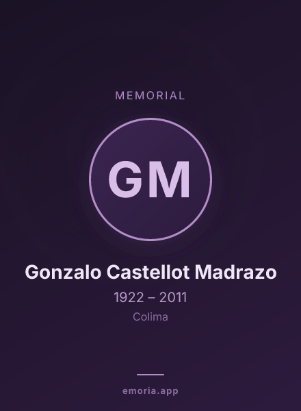 Memorial portrait of Gonzalo Castellot Madrazo