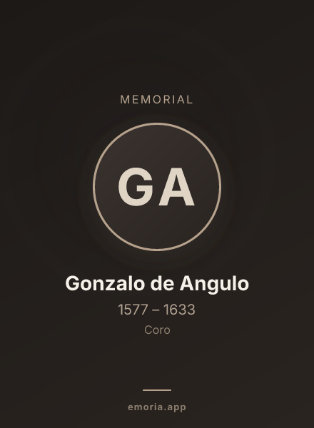 Memorial portrait of Gonzalo de Angulo