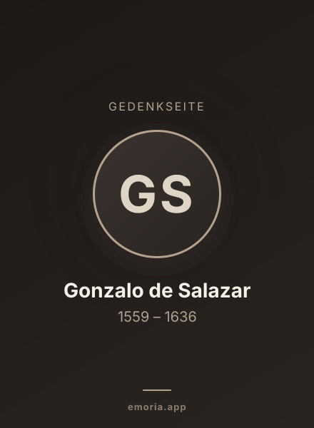 Gedenkportrait von Gonzalo de Salazar